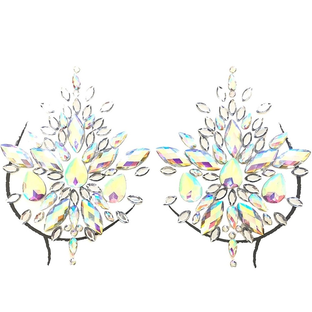 Neva Nude Crystal Nipztix Pasties